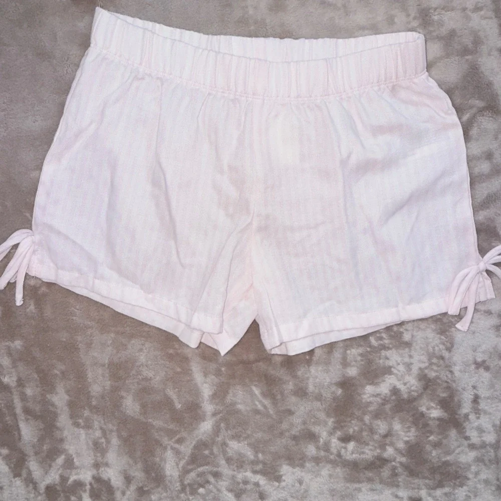 Art Class Pajama Set Kids L 10/12 White Pink NEW Flower Market Daisy Shorts